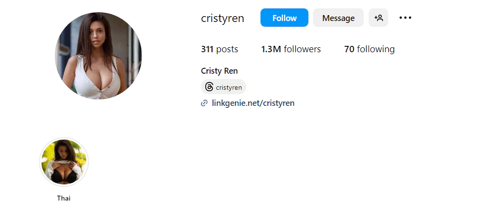 Cristy Ren Instagram profile