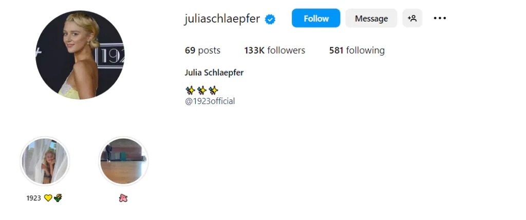 Julia Schlaepfer Instagram