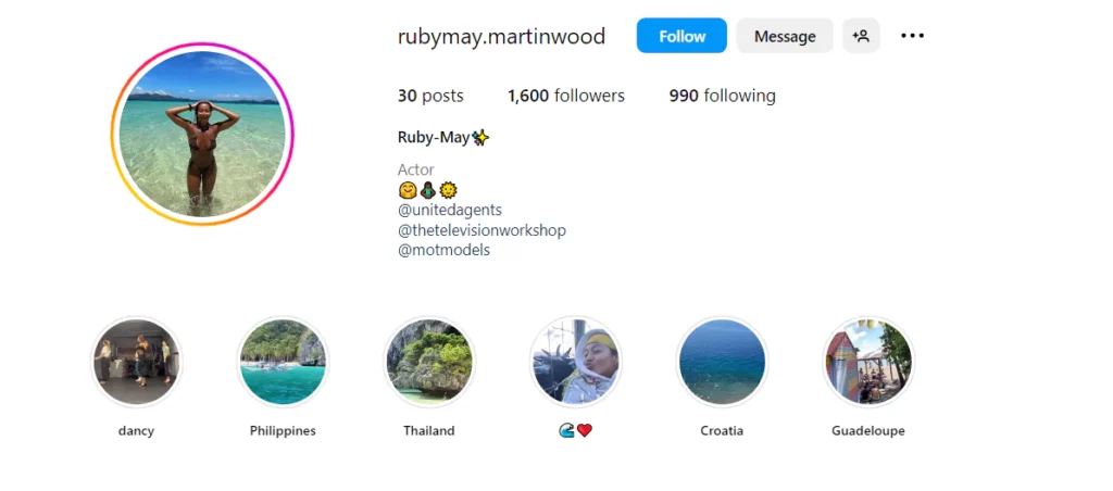 Ruby May Martinwood Instagram