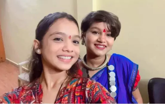 Lavanya with chhattisgarhi singer Aaru Sahu