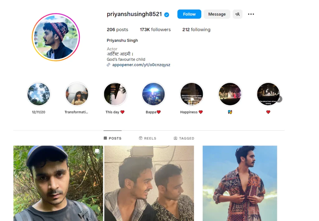Priyanshu Singh Instagram