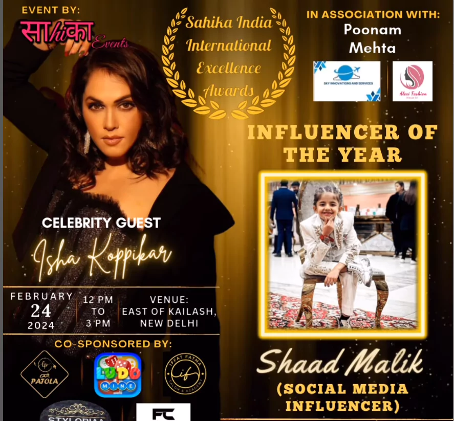 Shaad Malik became influencer of the year