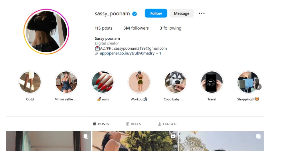 Sassy Poonam Instagram
